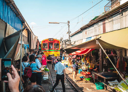 Maeklong Railway Market